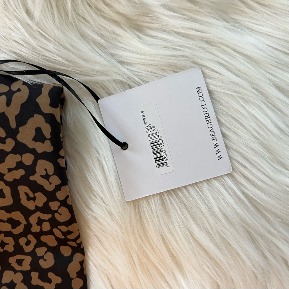 Beach Riot Rocky Reverse Leopard Sport Bra NEW - Picture 4 of 6